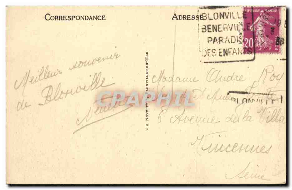 Blonville-sur-Mer — La Plage et ses Villas — LL — Reverso