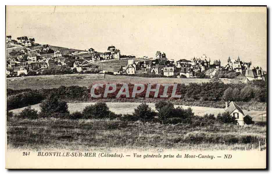 CPA Blonville sur Mer Vue generale prise du Mont Canisy