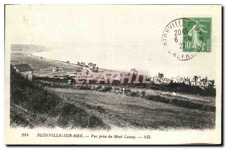 Blonville-sur-Mer — Ansicht vom Mont Canssy — ND. — Verlag ND, Nr. 214