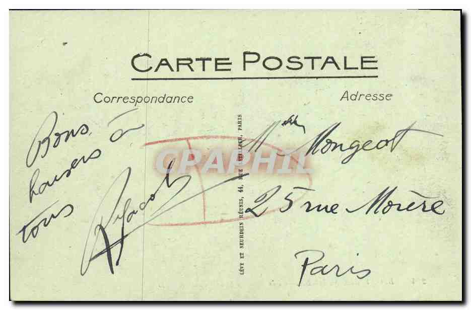 Blonville-sur-Mer — Ansicht vom Mont Canssy — ND. — Verlag ND, Nr. 214 — Rückseite