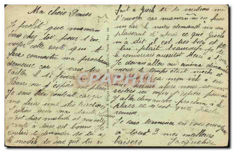 CPA Bonneville la Louvet Le Val Rocca — Rückseite