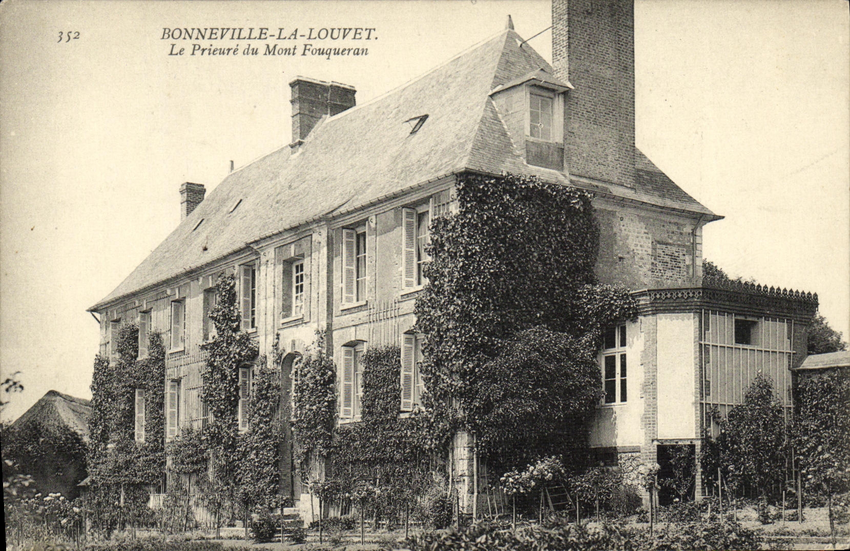 Bonneville-la-Louvet — Le Prieuré du Mont Fouqueran — éditeur inconnu, n° 352
