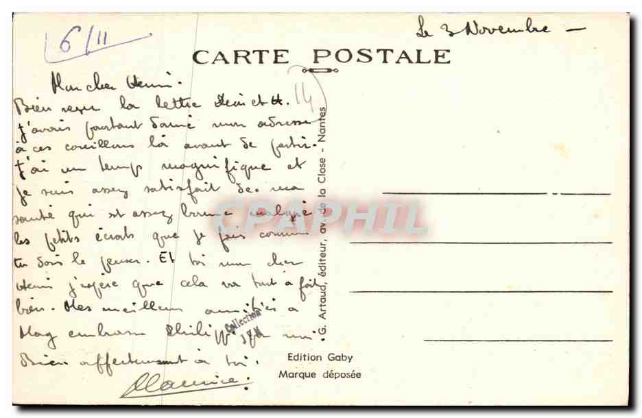 Bonneville-sur-Touques (Calvados) — Le Manoir de Bonneville — Gaby — Verso