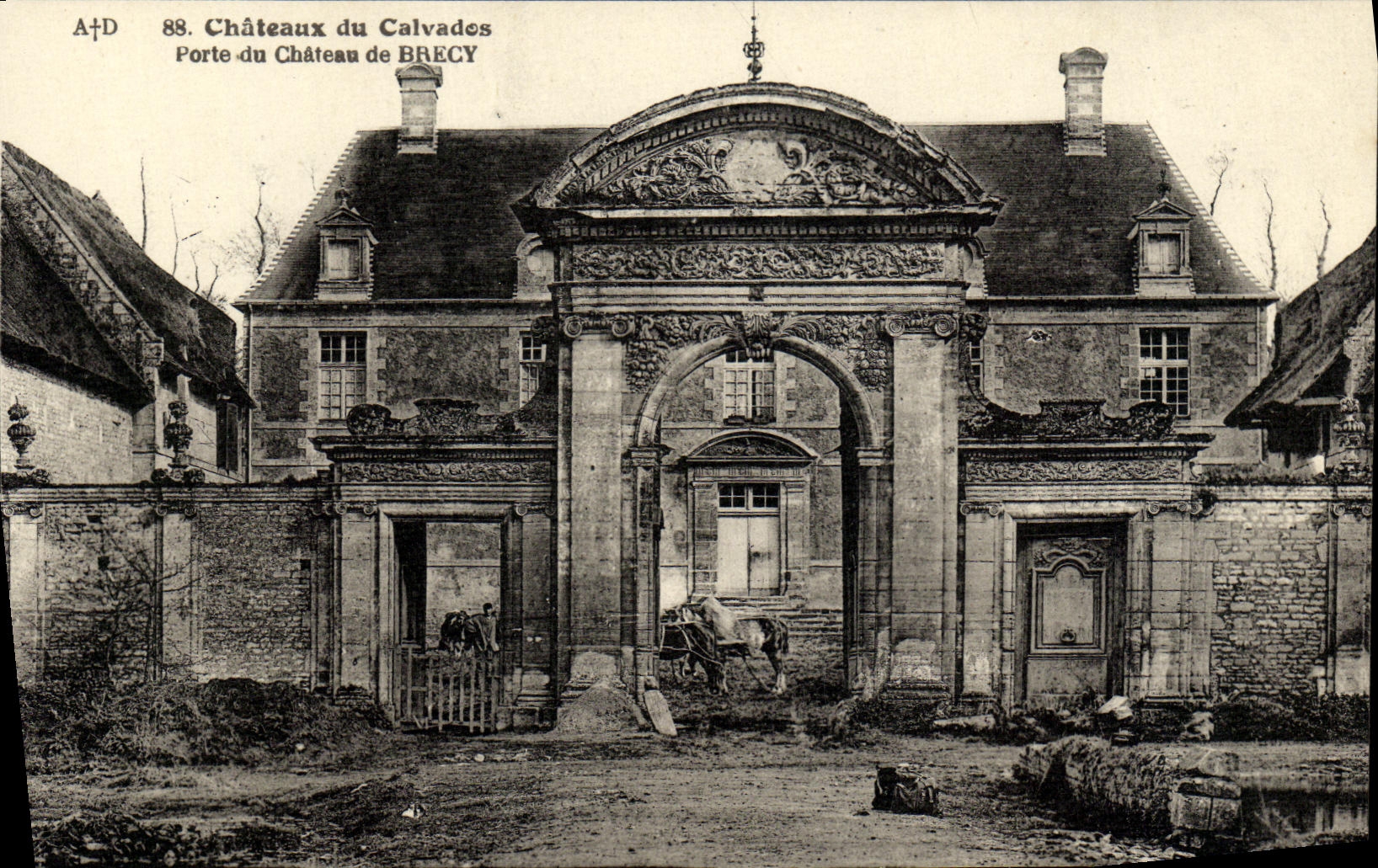 Porte du Château de Brecy — Châteaux du Calvados — A. Dubosq, édit, Commes (Calvados)