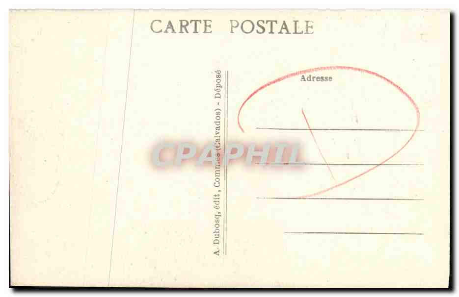 Porte du Château de Brecy — Châteaux du Calvados — A. Dubosq, édit, Commes (Calvados) — Verso