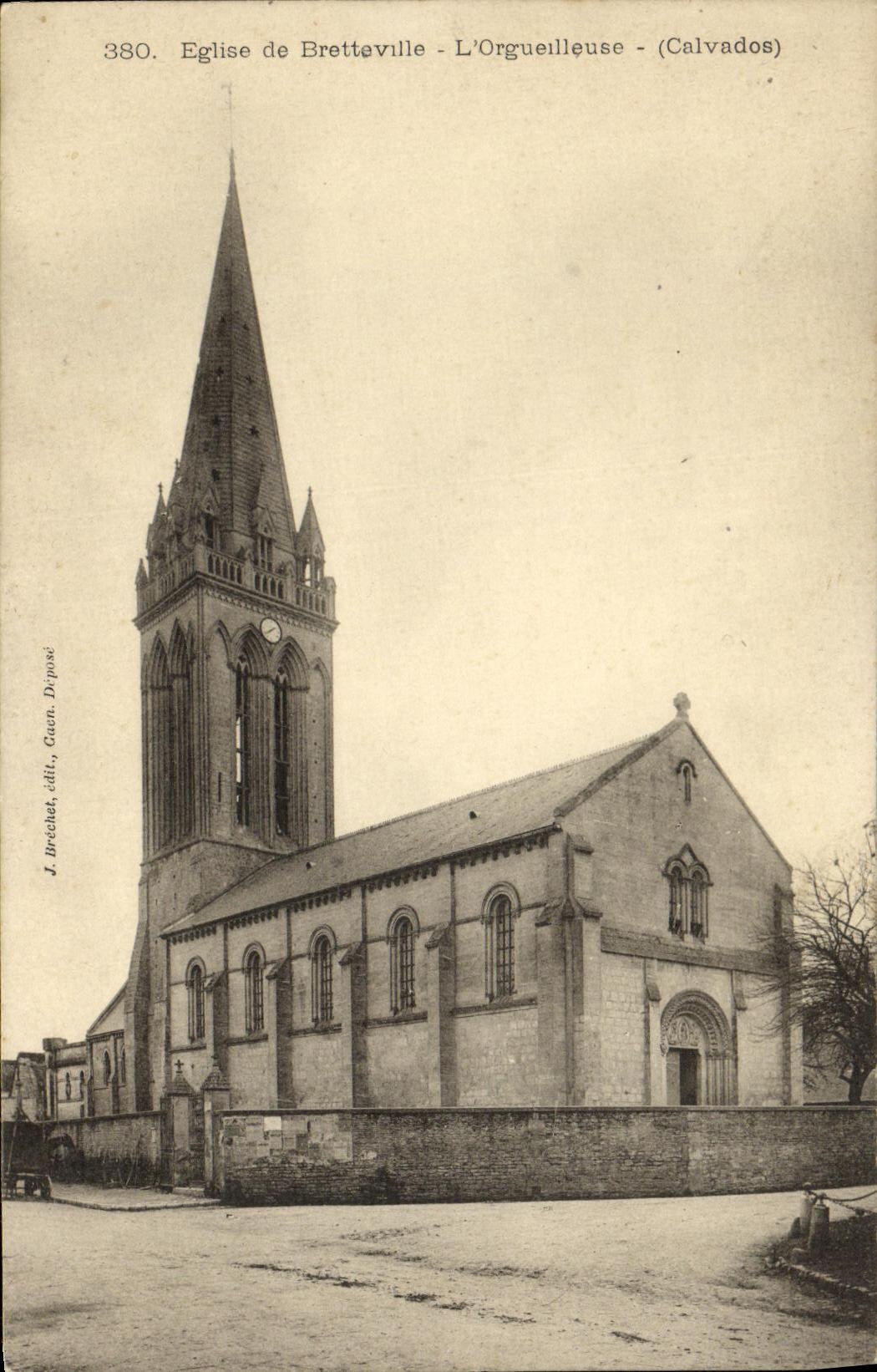 CPA Eglise de Bretteville L Orgueilleuse