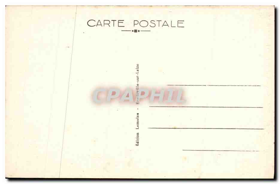 CPA Bretteville sur Laize Place du Bourg Enfants — Verso
