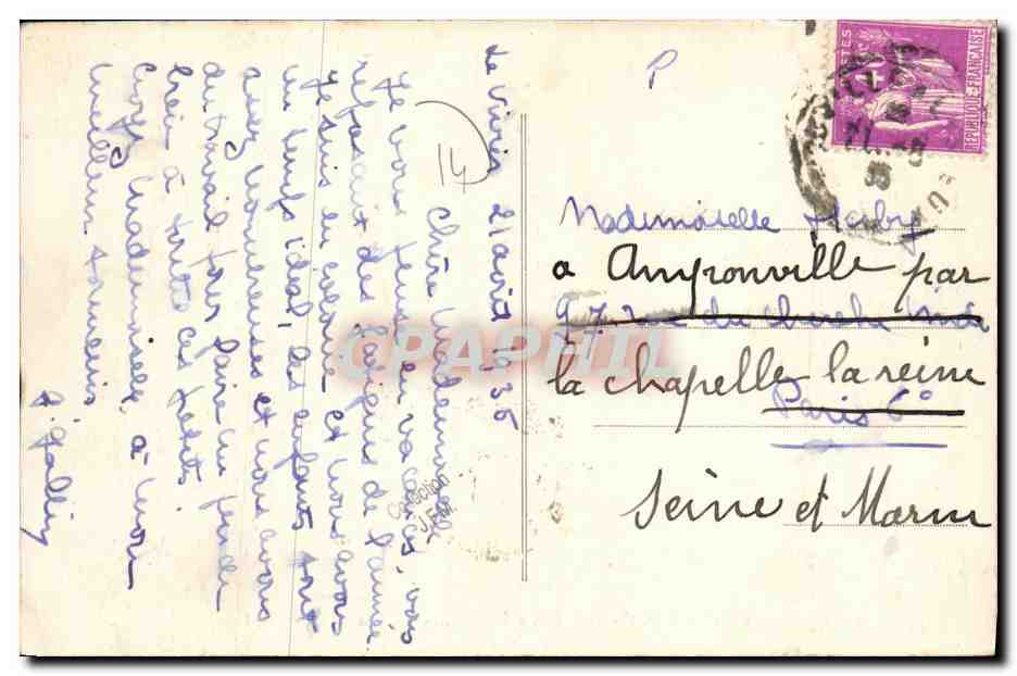 CPA Colonie du Vivier Breuil en Auge Enfants — Verso
