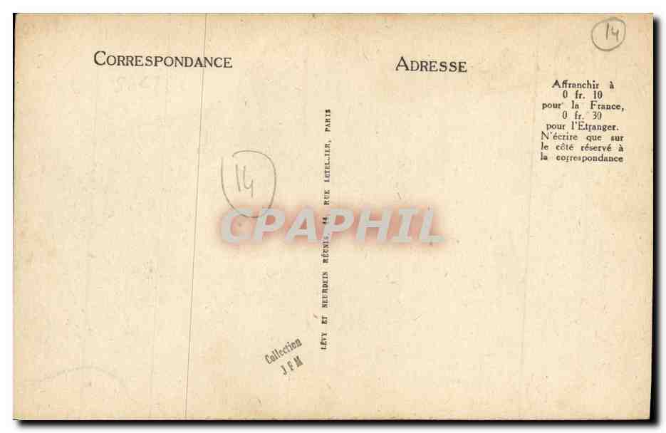 CPA Le Breuil en Auge L eglise — Rückseite