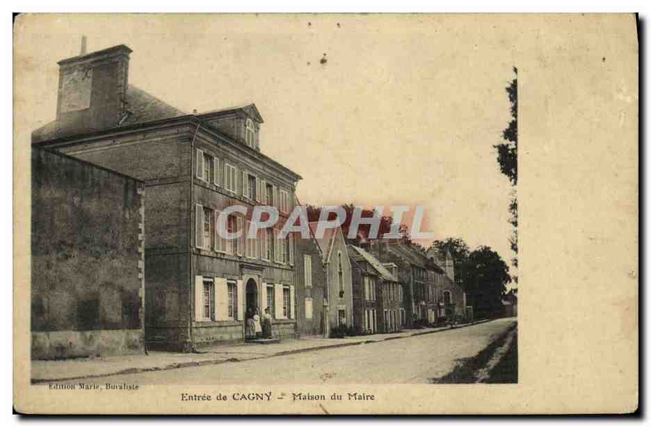 CPA Entree de Cagny Maison du Maire 