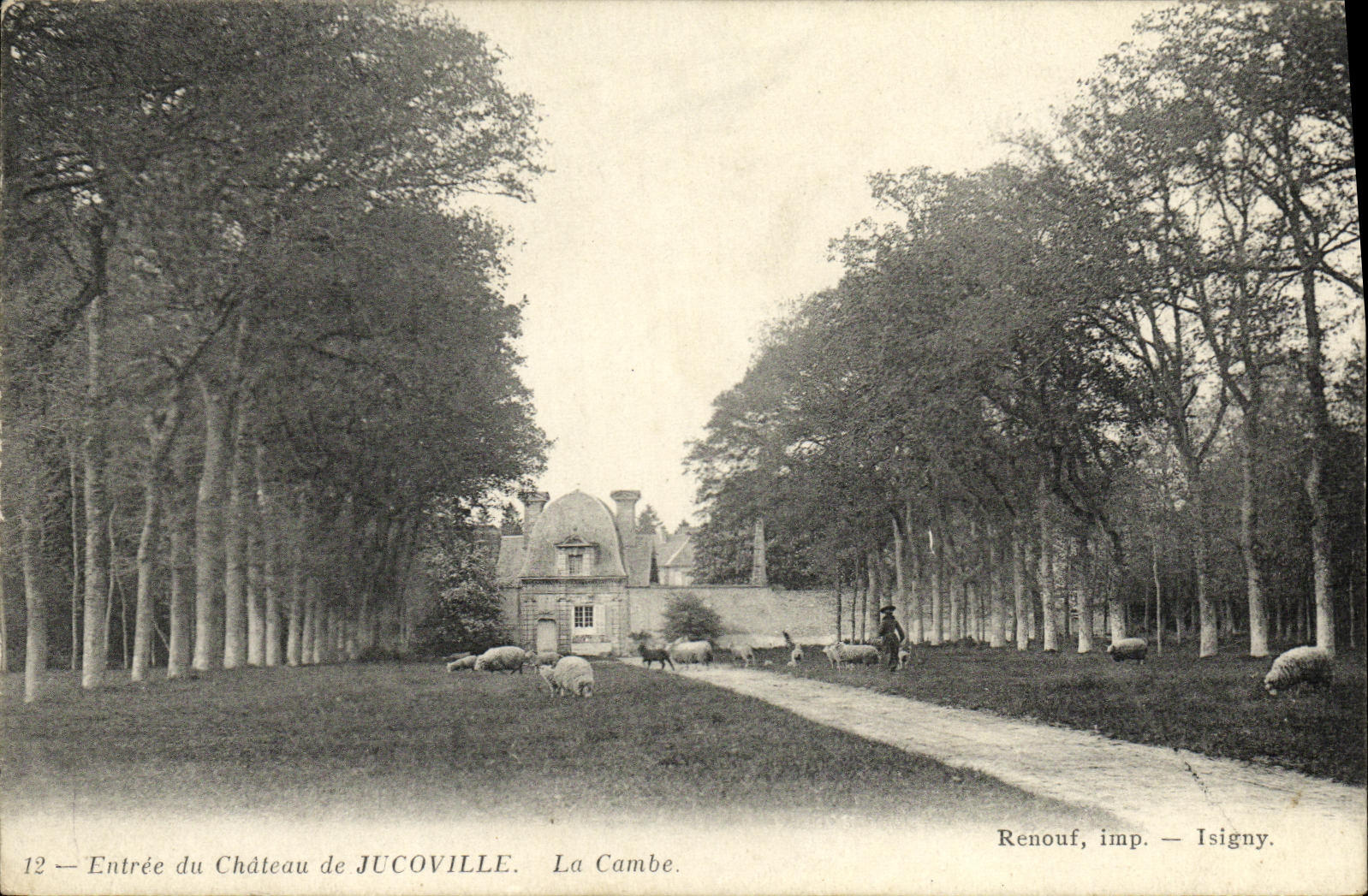 CPA Entree du Chateau de Jucoville La Cambe