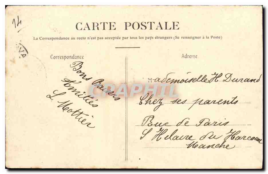 CPA Campeaux Vue sur Grosmont — Rückseite