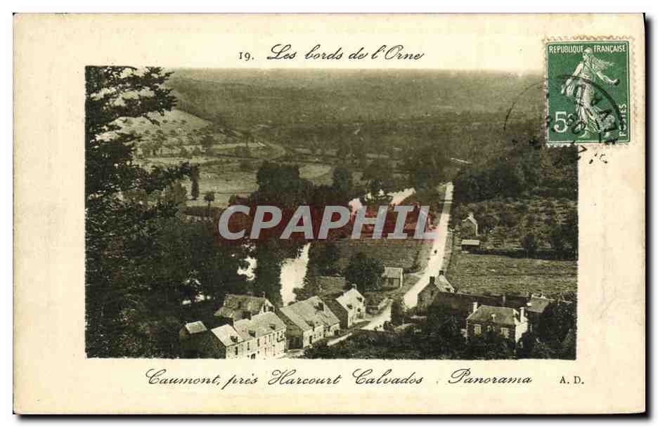 Caumont, nahe Harcourt, Calvados — Die Ufer der Orne — A.D.