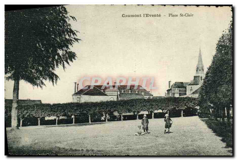 Caumont l'Eventé - Place St-Clair — éditeur J.F. Thiria & Cie, Toulouse