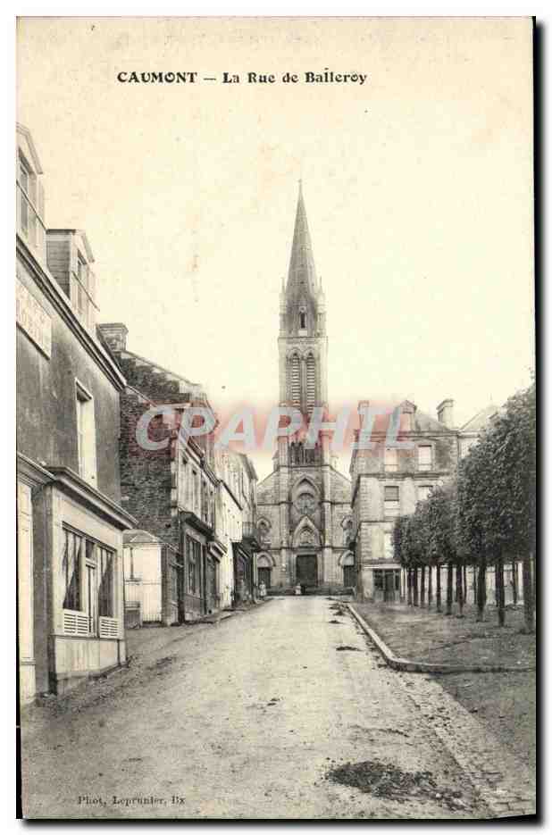 CPA Caumont La Rue de Balleroy