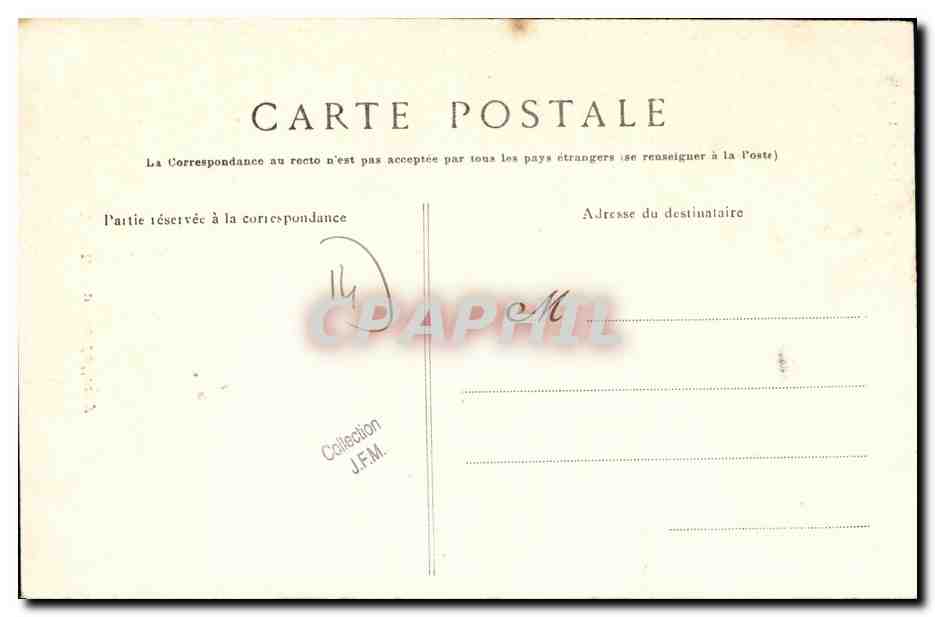 CPA Caumont La Rue de Balleroy — Verso