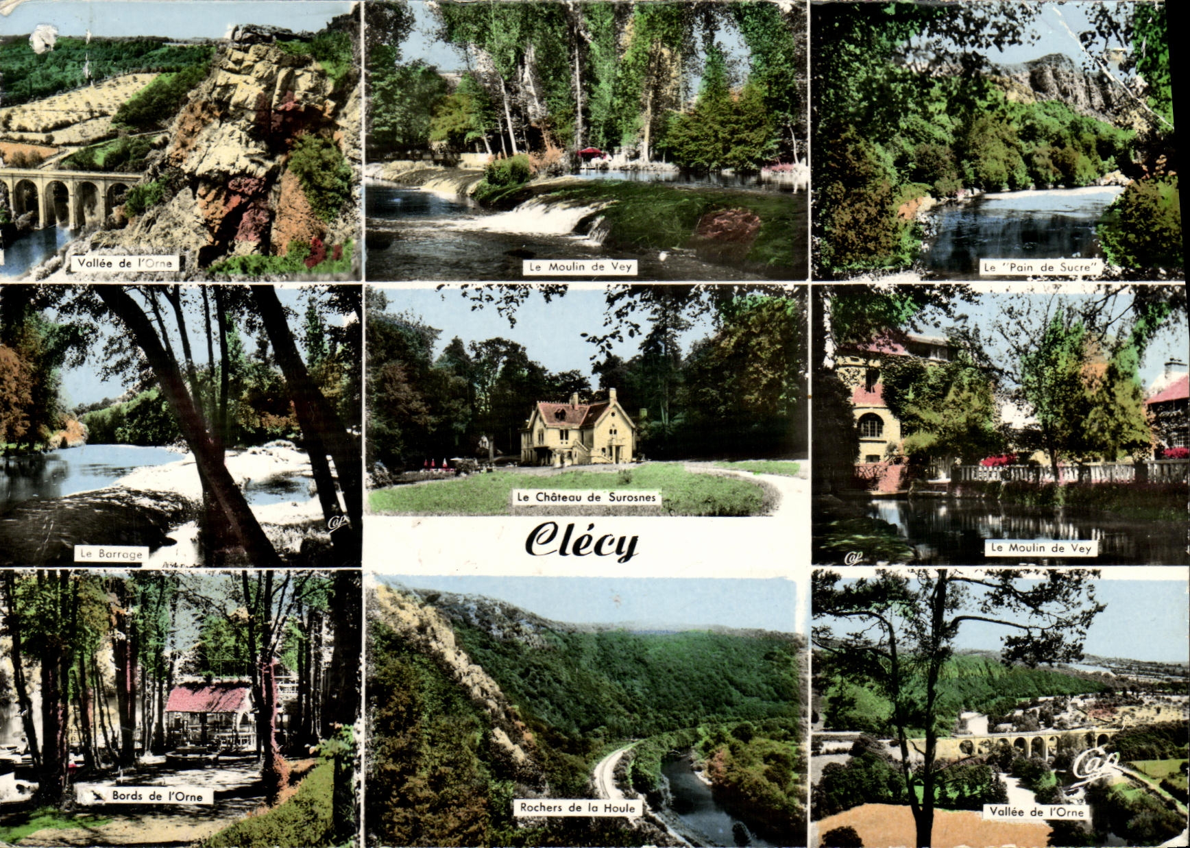 Clécy — Vallée de l'Orne, château, moulins et paysages — Cité des Arts Photographiques, Paris
