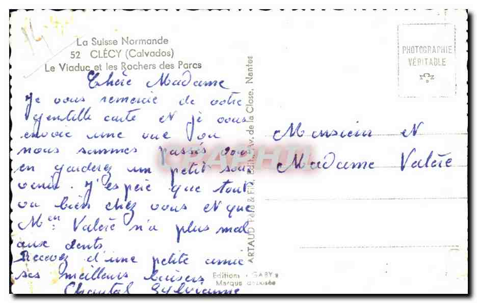 Le Viaduc et les Rochers des Parcs — Clécy (Calvados) — Éditions Gaby — Reverso
