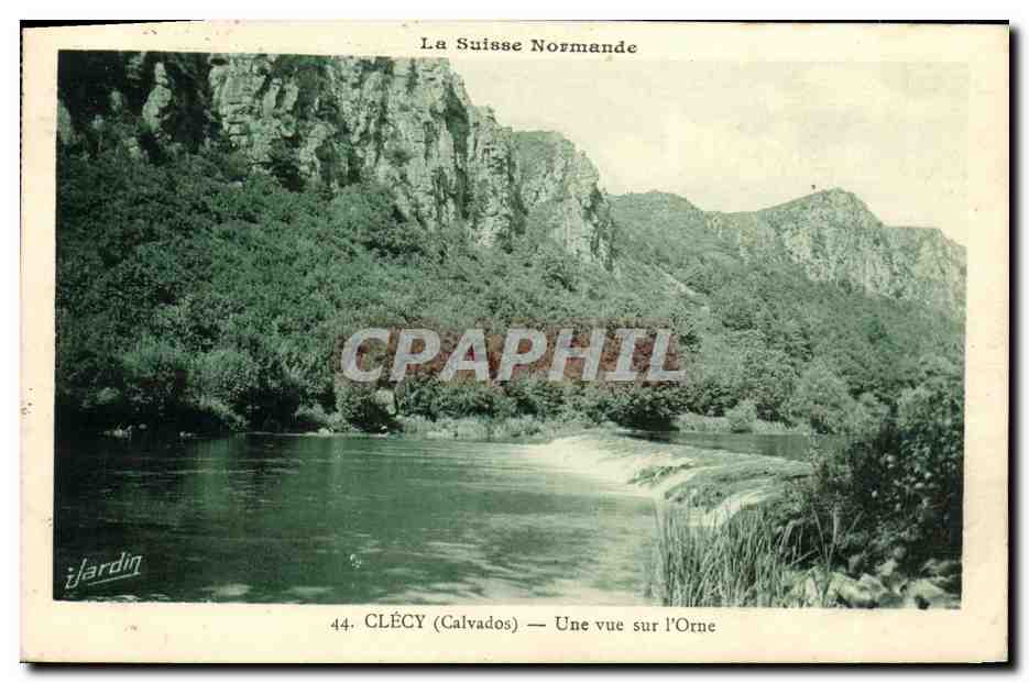 CPA Clecy Une vue sur l Orne