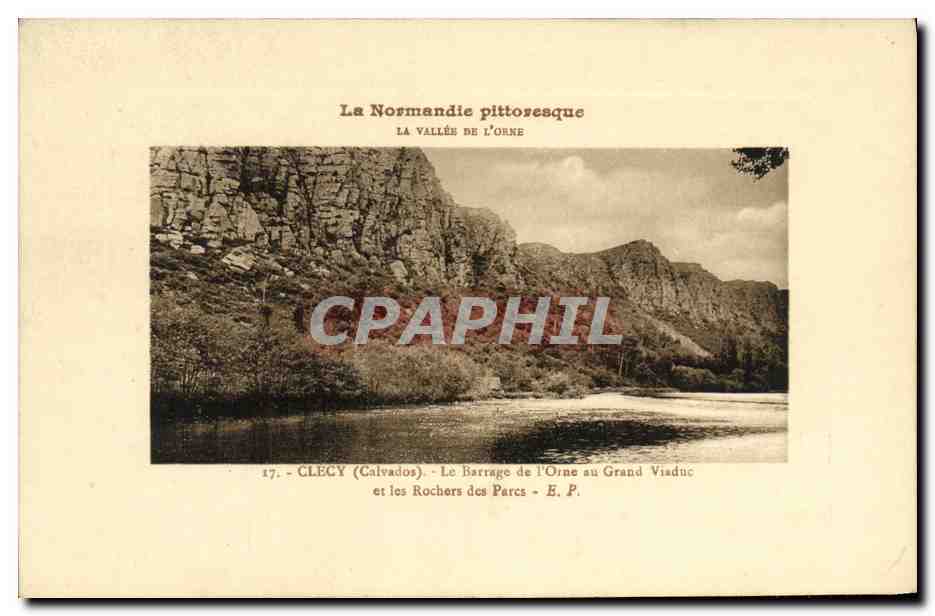 GlecY (Calvados) - Le Barrage de l'Orne au Grand Viaduc et les Rochers des Parcs - E. P.