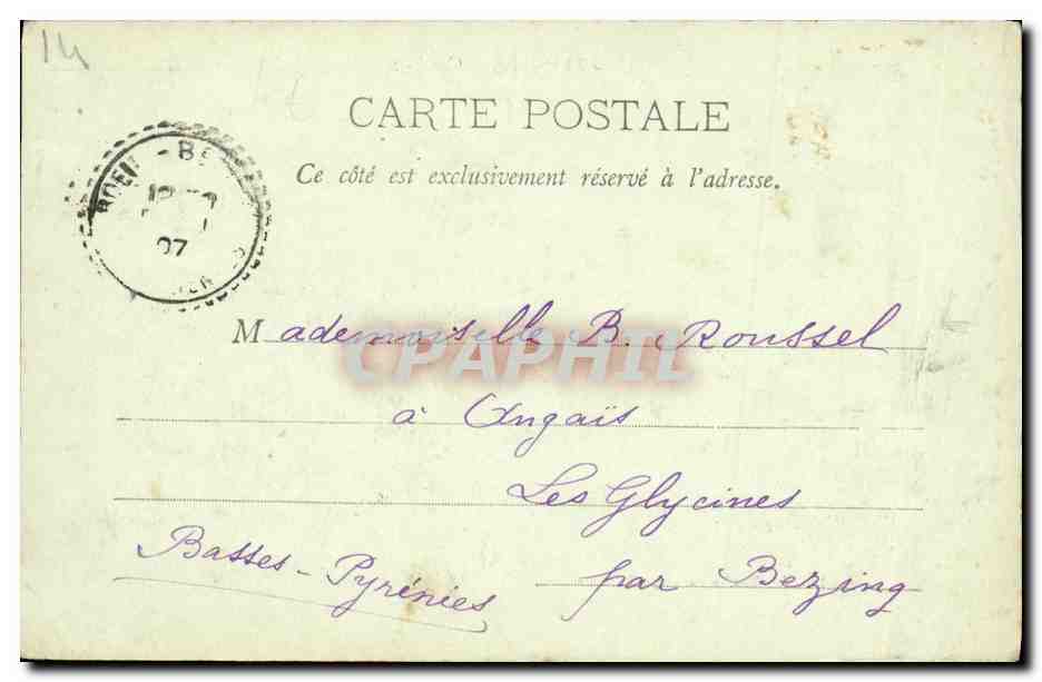 CPA Conde sur Noireau Moulin du Vey Derriere — Verso