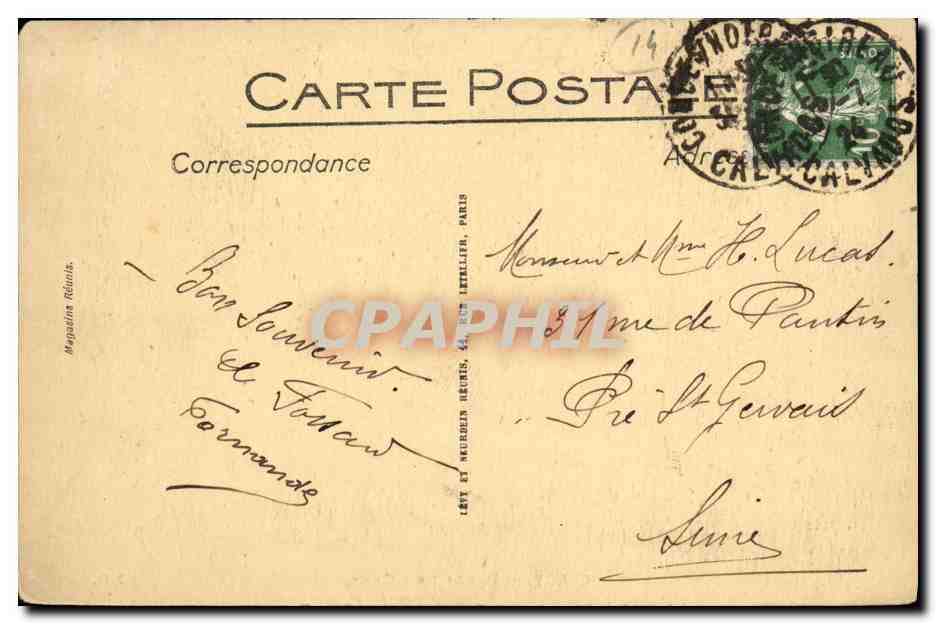 Clecy — Bords de l'Orne — ND. — Verso