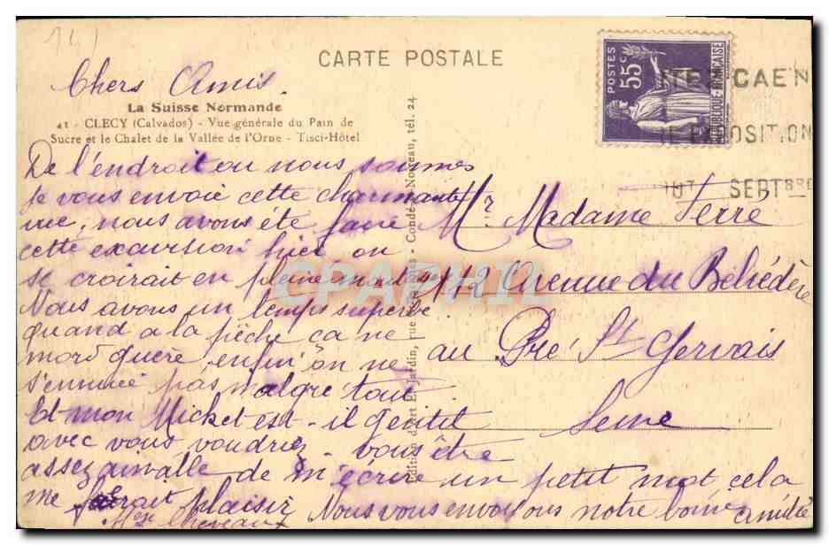 Hôtel au bon Accueil à Feuguerolles, Saint-André, Calvados — vue de la gare — Reverso