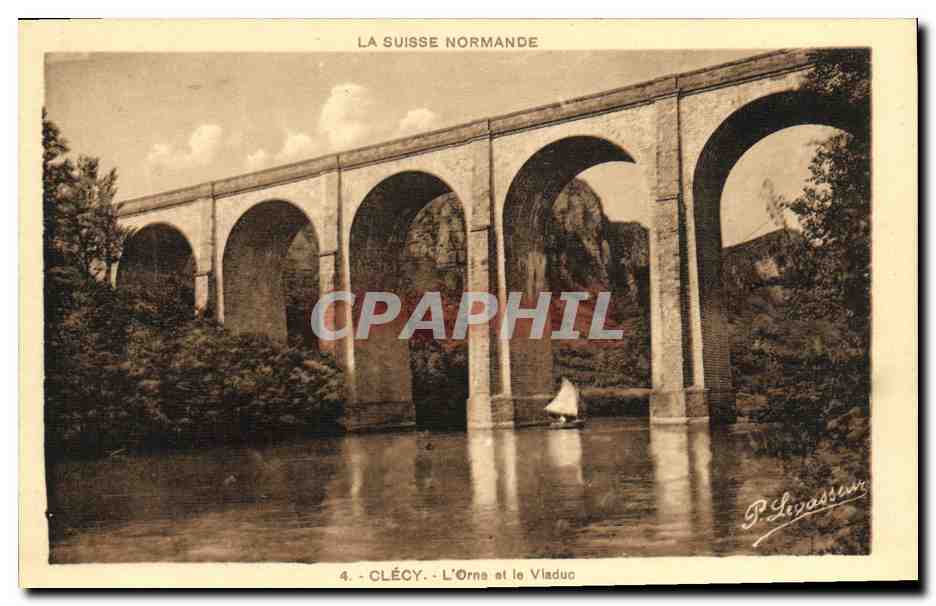 Clécy - L'Orne et le Vladuc — La Suisse Normande — P. Levassour