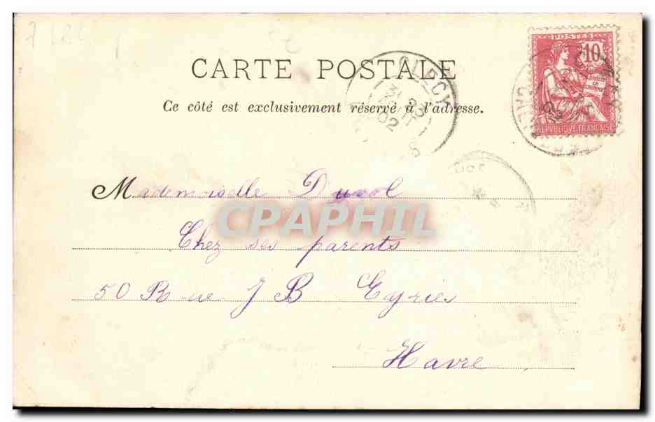 Clécy — Vue générale du Bourg — E. David, édit. Clécy — Rückseite