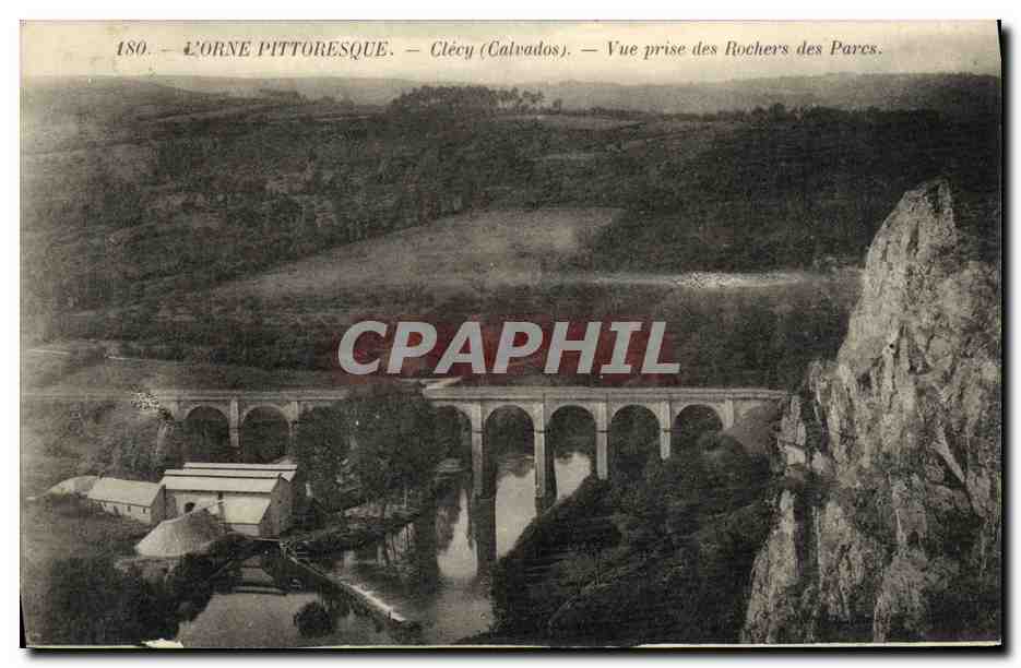 CPA L Orne Pittoresque Clecy Vue prise des Rochers des Parcs