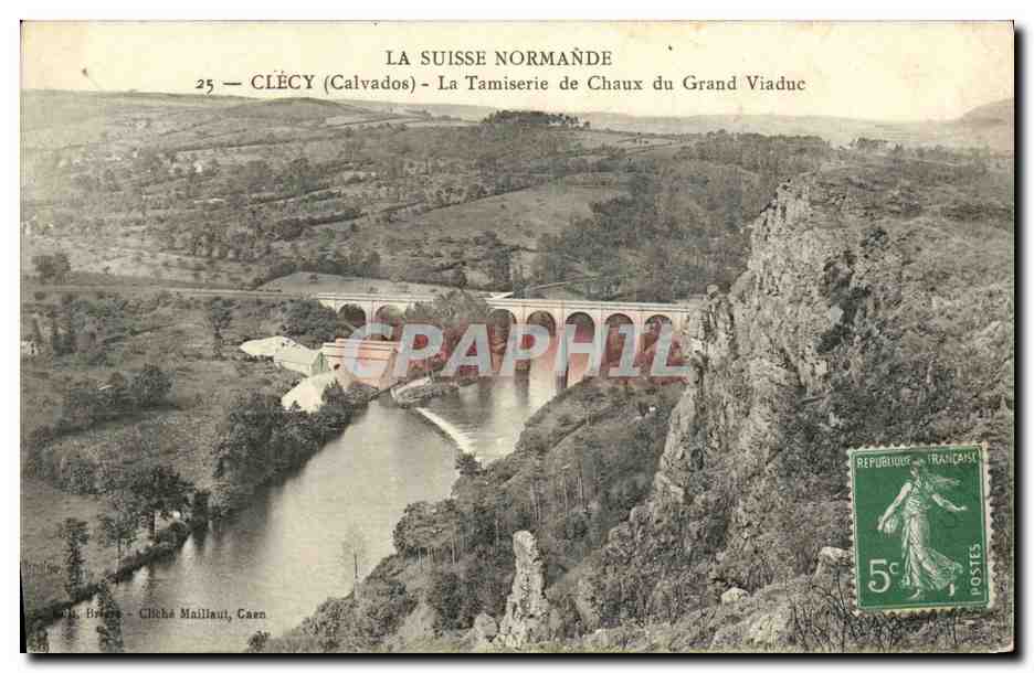 Clécy (Calvados) — La Tamiserie de Chaux du Grand Viaduc — Cliché Maillaout, Caen