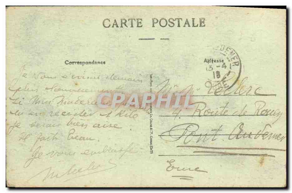 Clécy (Calvados) — L'Orne et les Rochers de la Cambronnerie — Éditeur : Ché Maillaut, Caen — Achterkant