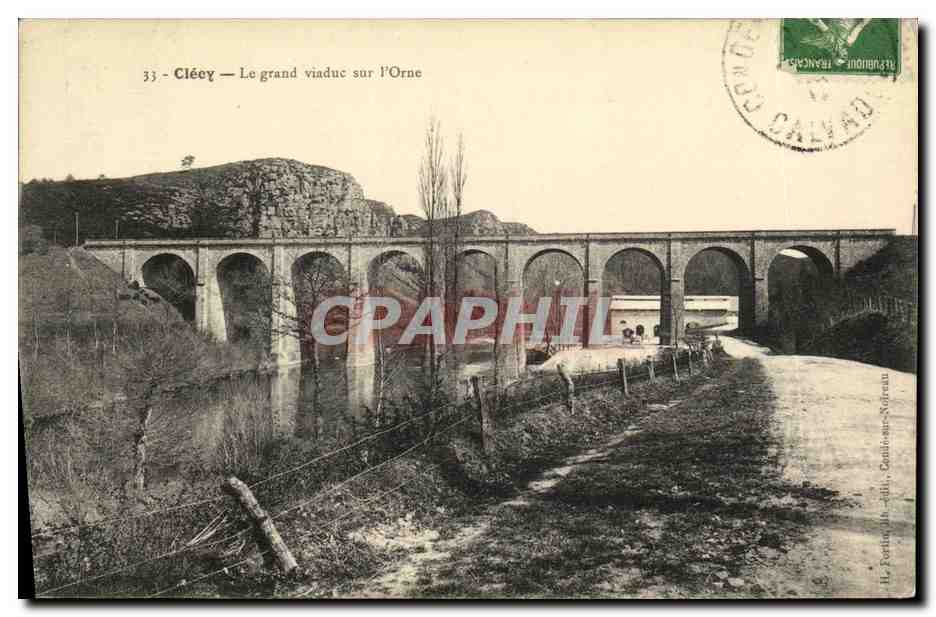 Clécy — Le grand viaduc sur l'Orne — Éditeur : Fortin & Cie, Caen (Calvados)