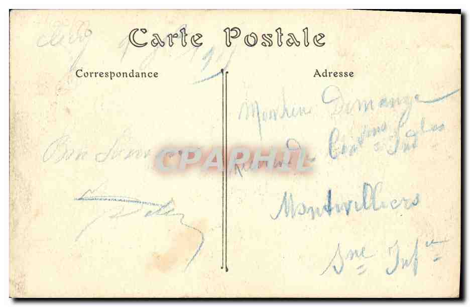 CPA Clecy Les rochers des parc — Rückseite