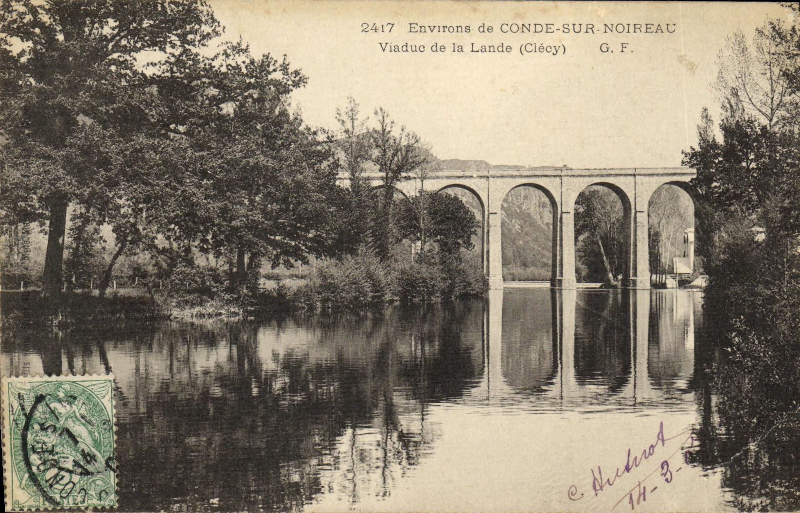 Viaduc de la Lande (Clécy) — Environs de Conde-sur-Noireau — G. F. n°2417