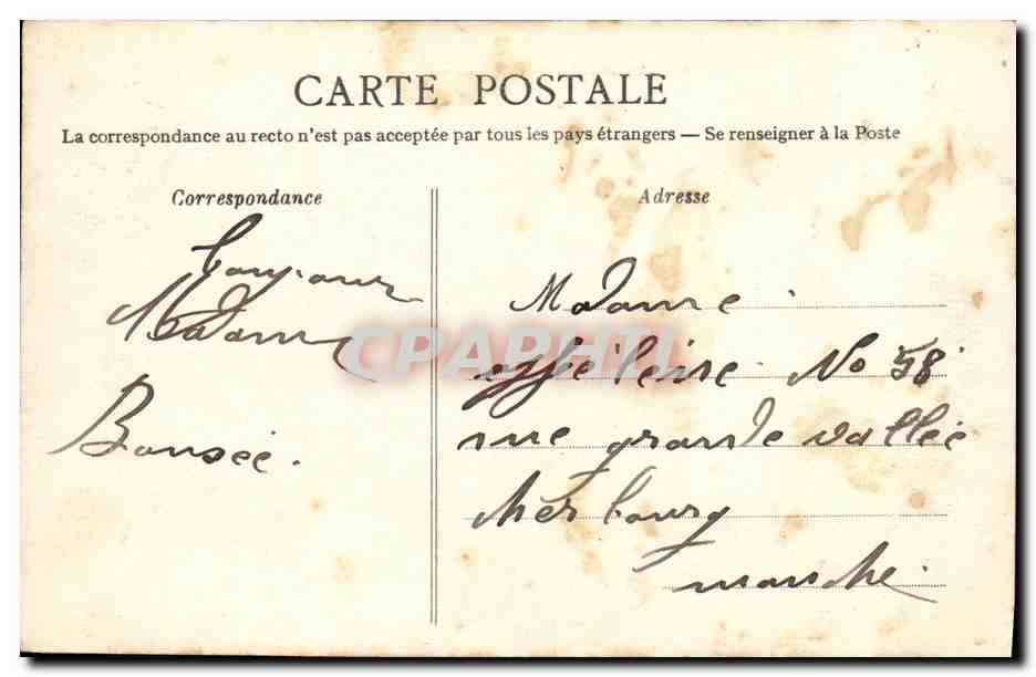 CPA Clecy Environs de Conde Sur Noireau Les bords de l Orne  — Verso