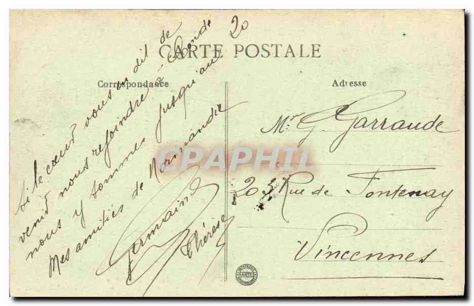 Environs de CONDÉ-SUR-NOIREAU — CLÉCY — Les Rochers du Vey — Édition F. Lemaros, Tabacs, Condé-sur-Noireau (Calvados) — Reverso