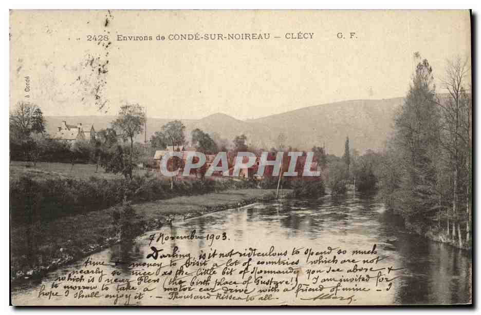 CPA Clecy Environs de Conde Sur Noireau - Recto