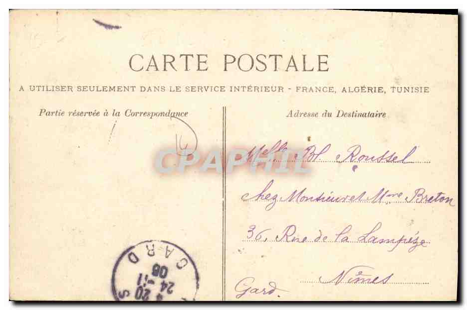 Clécy — L'Hôtel des Voyageurs — La Normandie - C.P.A. — Verso