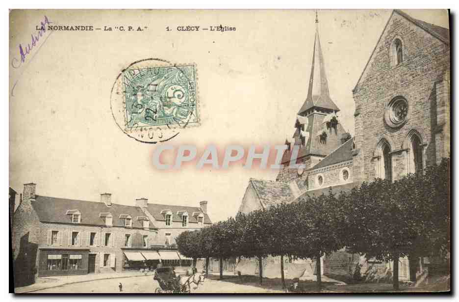 Clécy — L'Église — La "C.P.A."