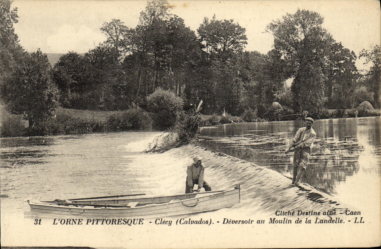 L'Orne pittoresque - Clécy (Calvados) - Déversoir au Moulin de la Landelle