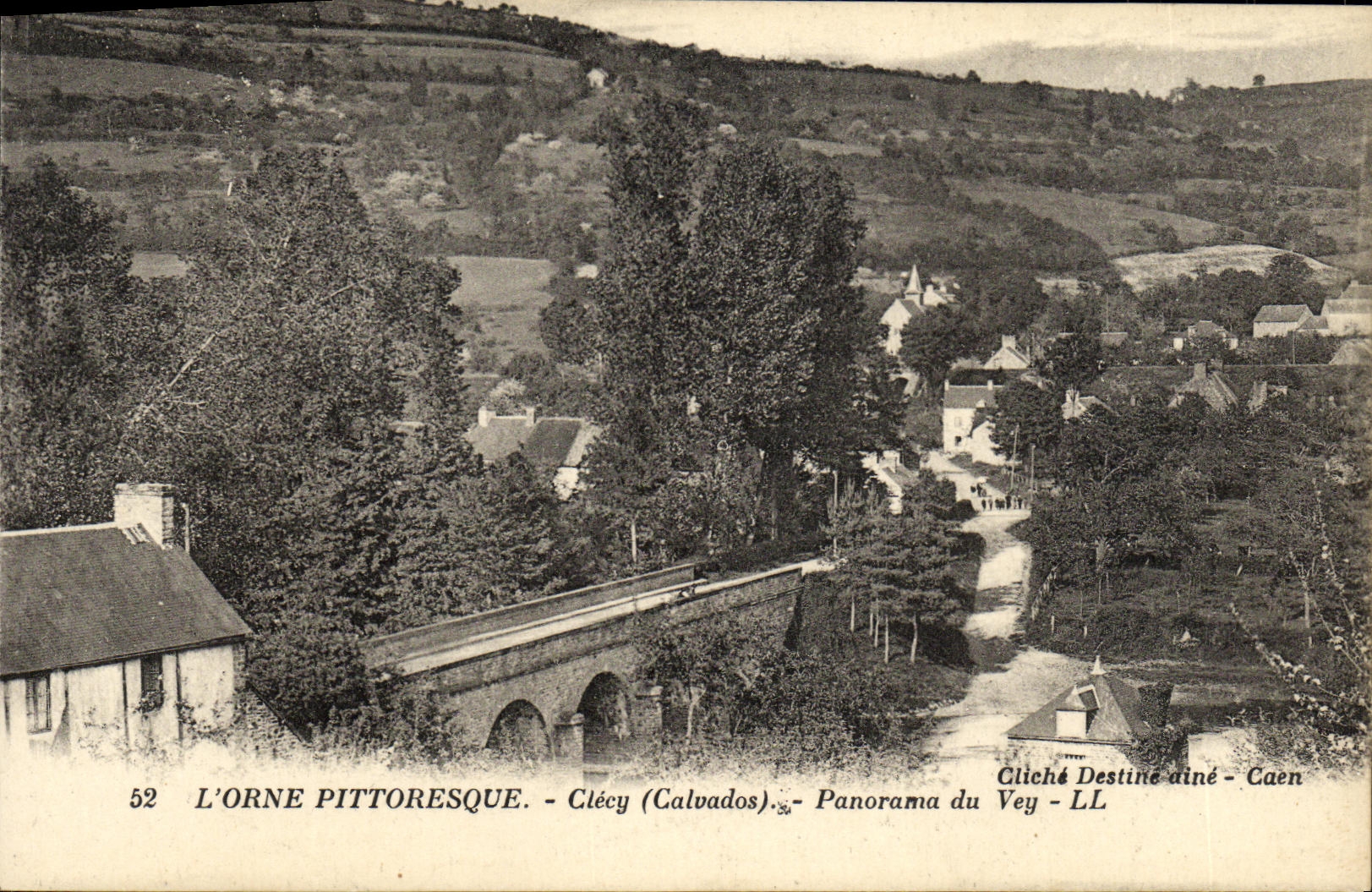 Clécy (Calvados) — Panorama du Vey — Cliché Destiré-diné - Caen