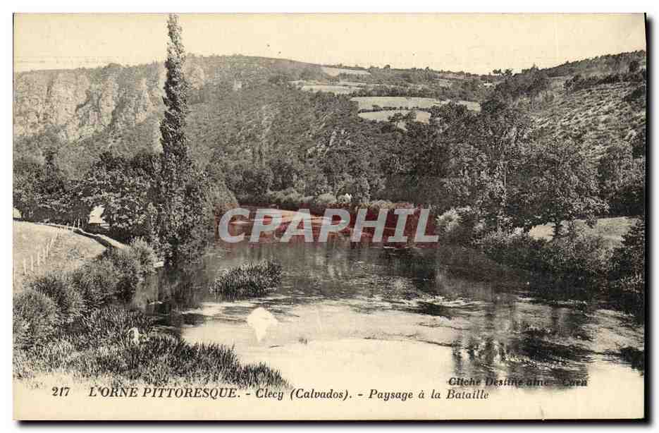 CPA paysage a la Bataille 