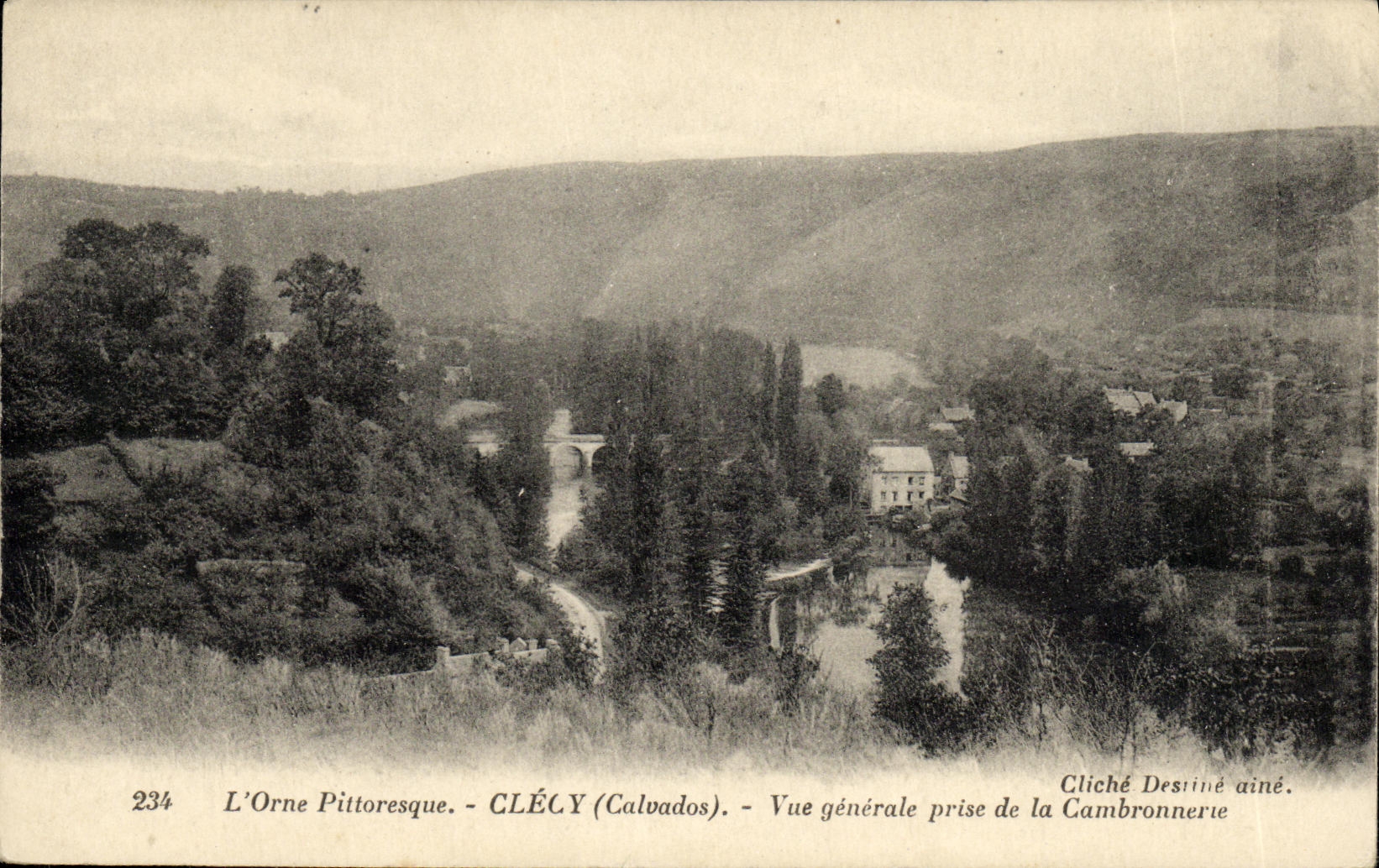 L'Orne Pittoresque - CLÉCY (Calvados) - Vue générale prise de la Cambronnere