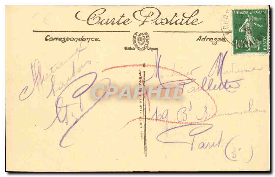 CPA Courseulles Sur Mer Le Grand Parc Aux huitres — Verso