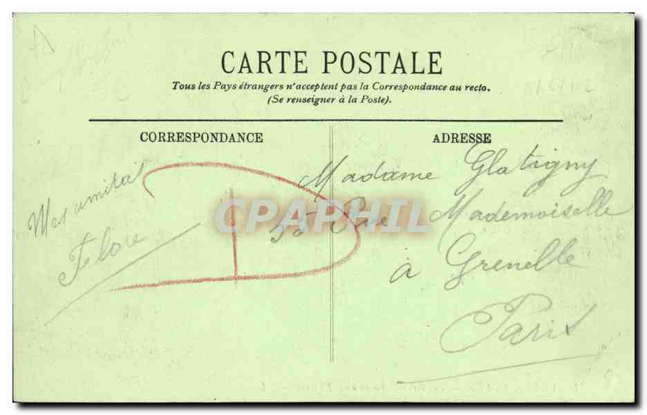 Courseulles — Les Grands Parcs aux Huîtres — LL. — N°41 — Verso