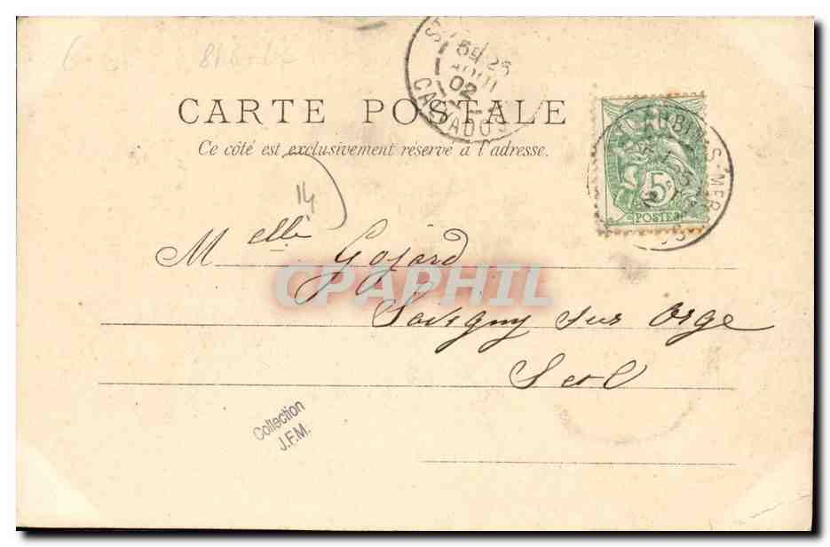 CPA Courseulles Sur Mer Parcs aux Huitres — Verso