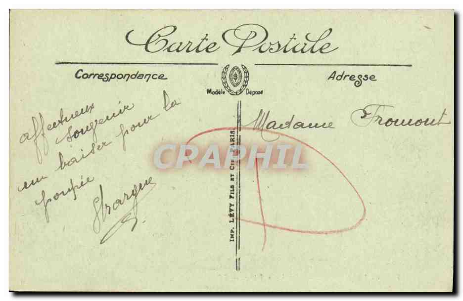 COURSEULLES — Les Deux Jetées — LL. — n°14 — Verso