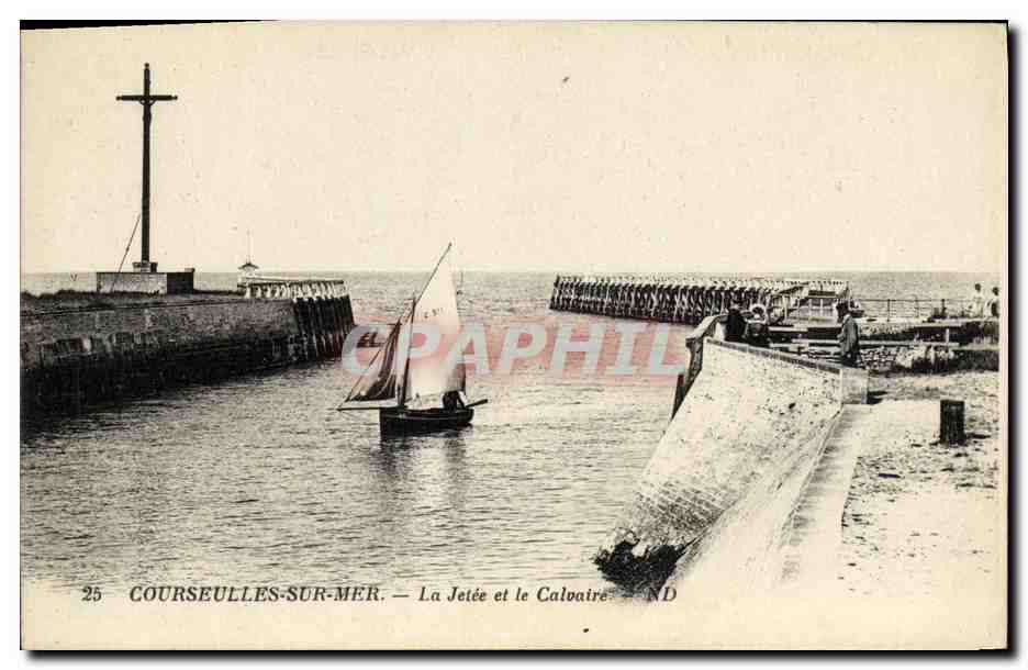 Courseulles-sur-Mer — La Jetée et le Calvaire — ND