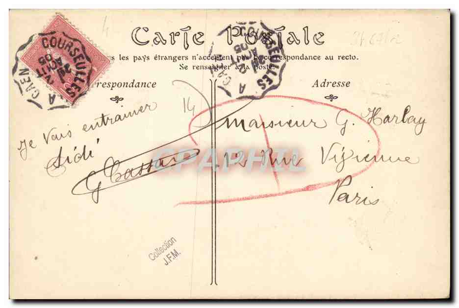 Courseulles-sur-Mer — Die Piers und das Kalvarium — ND Phot — Rückseite